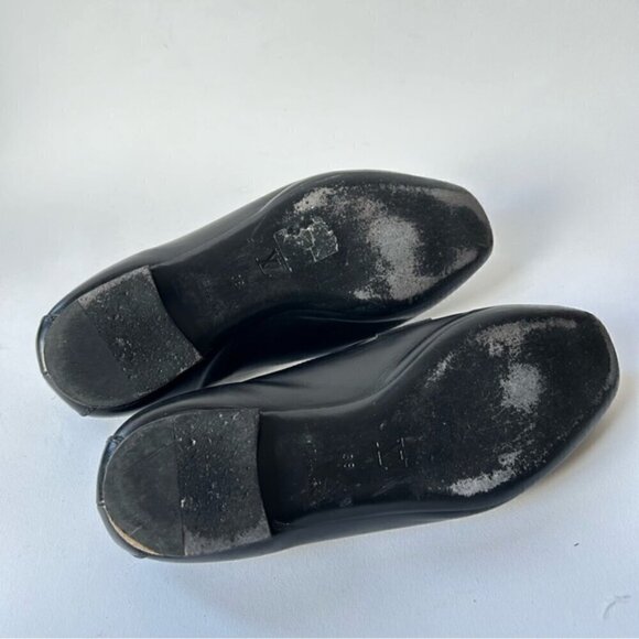 Louis Vuitton Upper Case Flat Black Smoth Leather Loafers Sz 38 - Picture 4 of 11